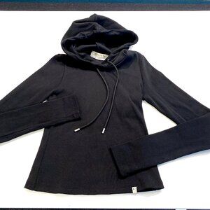 Super Sleek!  1017 ALYX 9SM Black Ribbed Hoodie, Size S